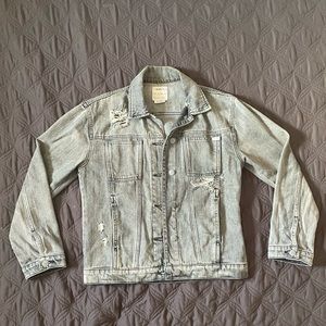 RVCA Small Destroyed Denim Jacket